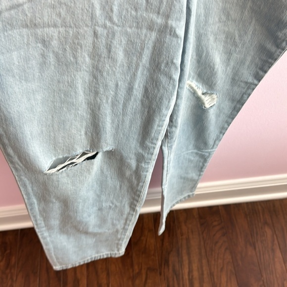 Lee Union-Alls Denim Coveralls Blue Light Wash Long Sleeve Zip Up size M - Picture 5 of 8